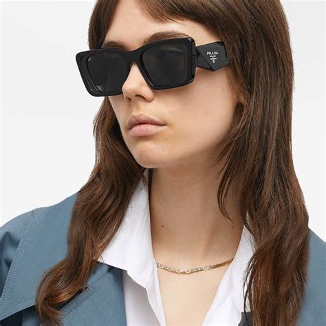 prada pr 08ys sunglasses 1ab5s0 black|Prada havana sunglasses.